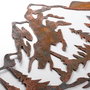 Wallity Mountain - 3 Escultura de pared de metal Multicolor